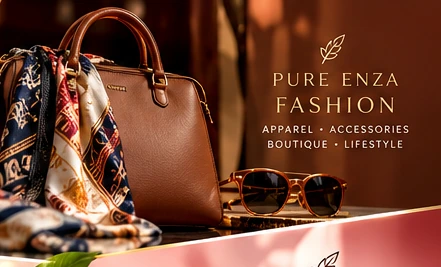 Pure Enza Fashion concept on a designer handbag and accessories